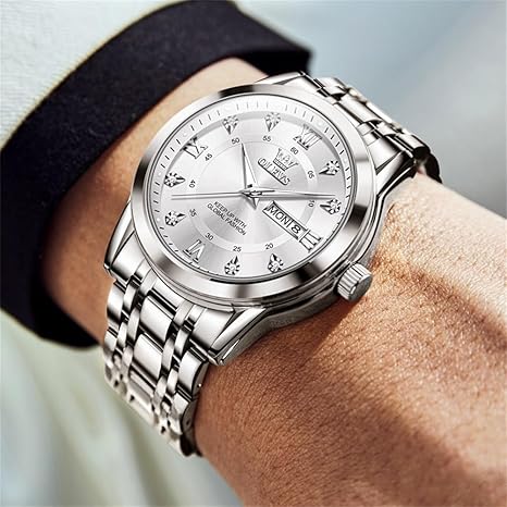 Men Classic Business Dress Analog Quartz Stainless Steel