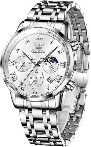 Mens Stainless Steel Chronograph Watch