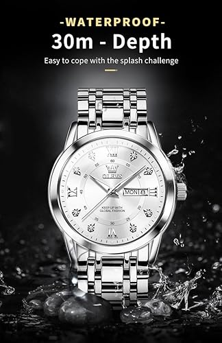 Men Classic Business Dress Analog Quartz Stainless Steel