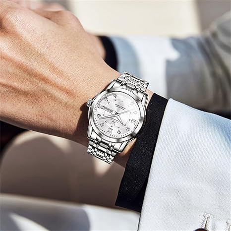 Men Classic Business Dress Analog Quartz Stainless Steel