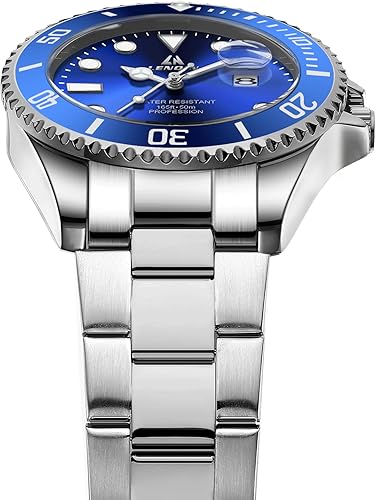 Mens Watches Stainless Steel Waterproof Analog Quartz Watch