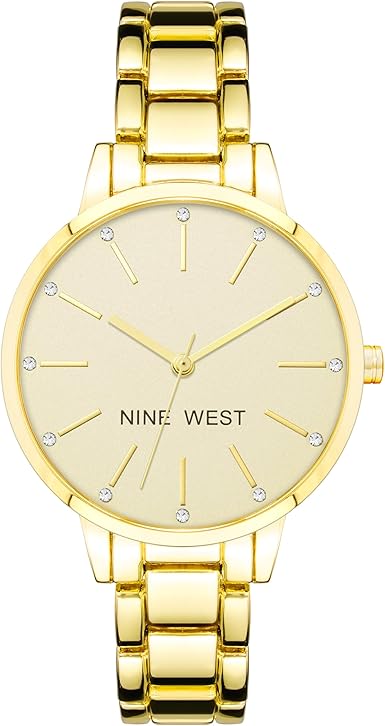 West Women's Crystal Accented Bracelet Watch