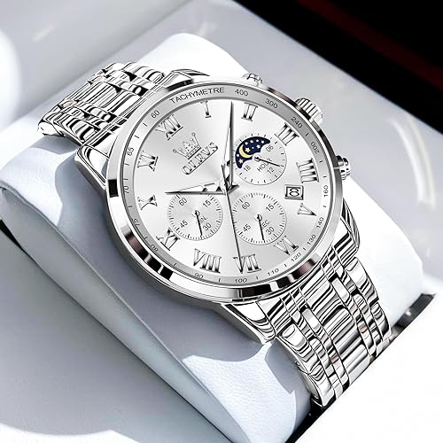 Mens Stainless Steel Chronograph Watch