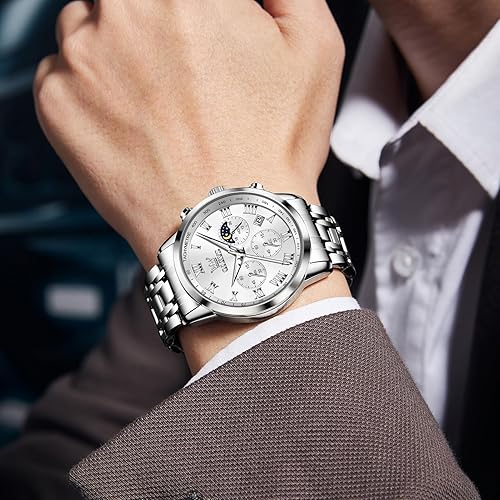 Mens Stainless Steel Chronograph Watch